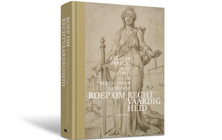 Een hardcover boek met de titel "Roep om Rechtvaardigheid".